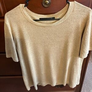 Jenni Kayne Beige Short Sleeve Top